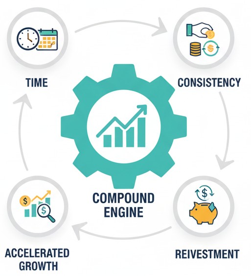 What compounding means
